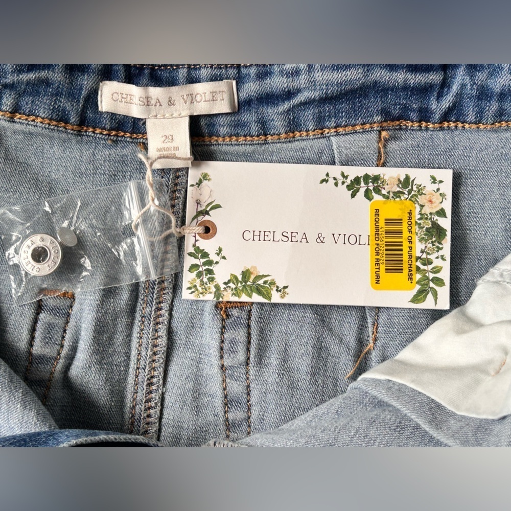 Chelsea & Violet Blue Casual Jean Shorts - Picture 7 of 9